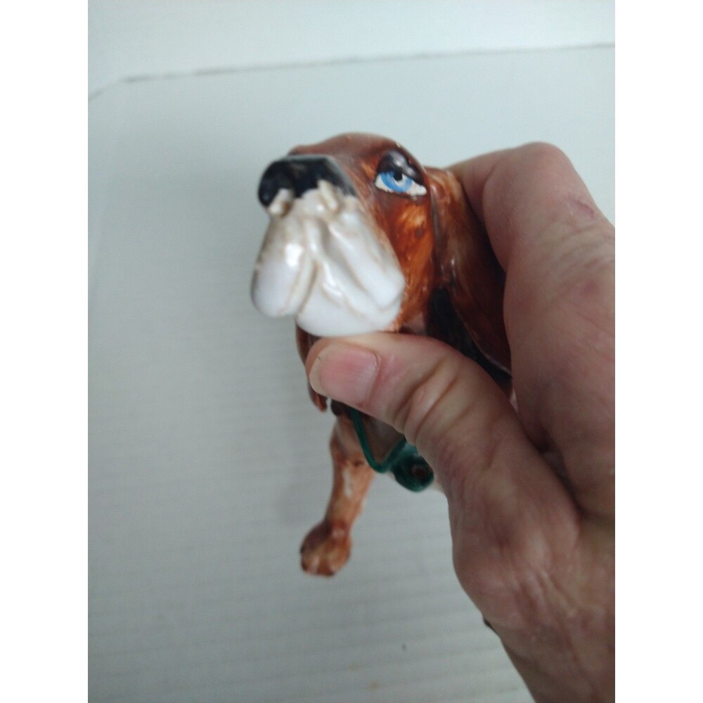 Vintage ITALIAN Hand Painted Ceramic Dog Basset Hound Dachshund TP Ceramiche - Picture 8 of 9